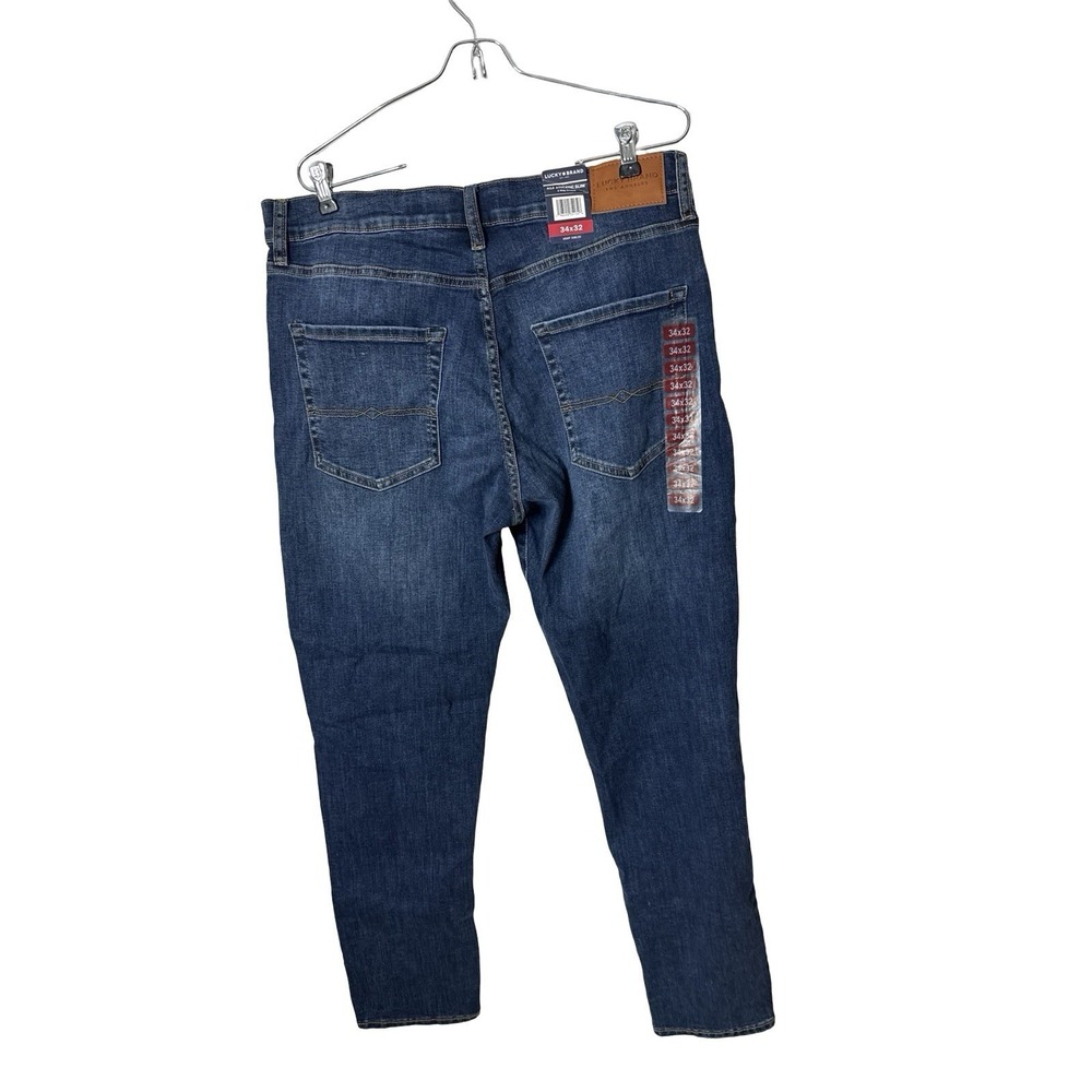 LUCKY BRAND Mens 412 ATHLETIC FIT‎ SLIM LEG STRETCH JEANS~Size 34 X 32~NEW